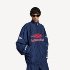 Men's 3b Football Tracksuit Jacket in New Dark Navy